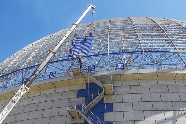 台湾发电厂球形网架